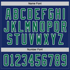 Custom Royal Kelly Green-White Hockey Jersey photo 3