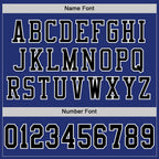 Custom Royal Black-White Mesh Authentic Football Jersey photo 3