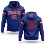 Custom Stitched Royal Red-White Football Pullover Sweatshirt Hoodie