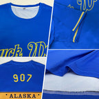 Custom Royal Royal-Gold Performance T-Shirt photo 2