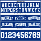 Custom Royal White-Light Blue Authentic Throwback Basketball Shorts photo 2