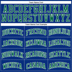 Custom Royal Kelly Green-White Authentic Throwback Basketball Jersey photo 2