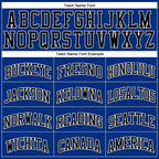 Custom Royal White Pinstripe Black-White Authentic Basketball Jersey photo 2