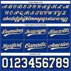 Custom Royal White-Black Authentic Throwback Basketball Shorts photo 2