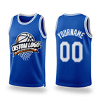 Custom Royal White-Light Blue Authentic Throwback Basketball Jersey