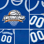 Custom Royal White-Light Blue Authentic Throwback Basketball Jersey detail