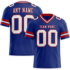 Custom Royal White-Red Authentic Football Jersey photo 1