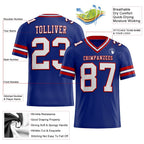 Custom Royal White-Red Authentic Football Jersey photo 2