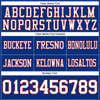 Custom Royal White-Red Authentic Football Jersey photo 3