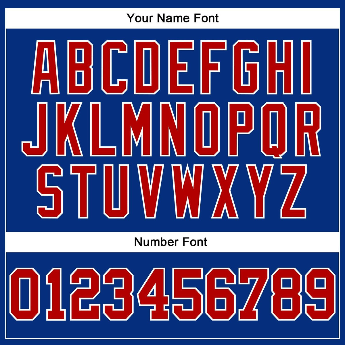 Custom Royal Red-White Authentic Football Jersey photo 4