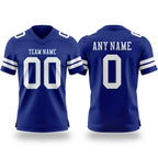Custom Royal White Authentic Football Jersey