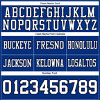 Custom Royal White-Black Authentic Football Jersey photo 3
