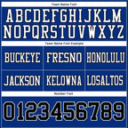 Custom Royal Black-White Authentic Football Jersey photo 3