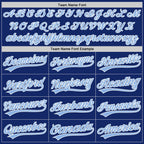 Custom Stitched Royal Light Blue-White Baseball Pullover Sweatshirt Hoodie photo 3