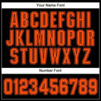 Custom Black Orange Baseball Jersey photo 3