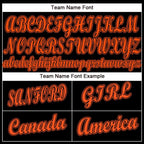 Custom Black Orange Baseball Jersey photo 4
