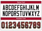 Custom Red Black-Old Gold Drift Fashion Football Jersey photo 5