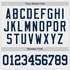 Custom White Navy Baseball Jersey photo 5
