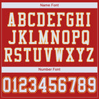 Custom Scarlet White-Gold Mesh Authentic Football Jersey photo 5