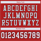 Custom Scarlet White-Black Mesh Authentic Football Jersey photo 4