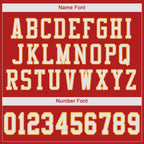 Custom Scarlet White-Gold Mesh Authentic Football Jersey photo 4