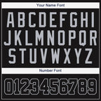 Custom Black Gray Baseball Jersey photo 3