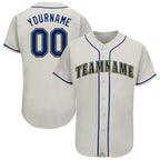 Custom Cream Royal-Gold Baseball Jersey photo 1
