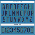Custom Light Blue Navy-Teal Baseball Jersey photo 3