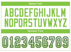 Custom White Neon Green-Navy Drift Fashion Football Jersey photo 3