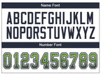 Custom Neon Green Navy-Gray Drift Fashion Football Jersey photo 3