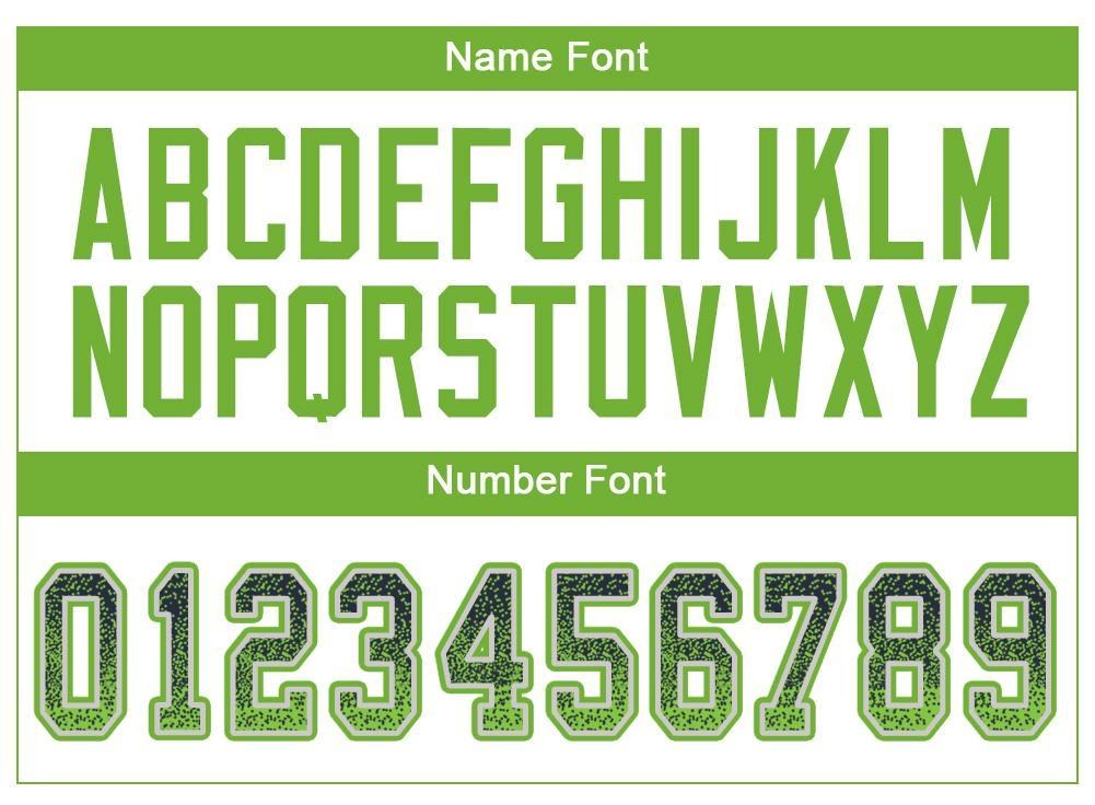Custom Navy Neon Green-Gray Drift Fashion Football Jersey photo 4