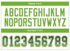 Custom Navy Neon Green-Gray Drift Fashion Football Jersey photo 4