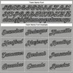 Custom Gray Steel Gray-Black Authentic Throwback Basketball Jersey photo 2