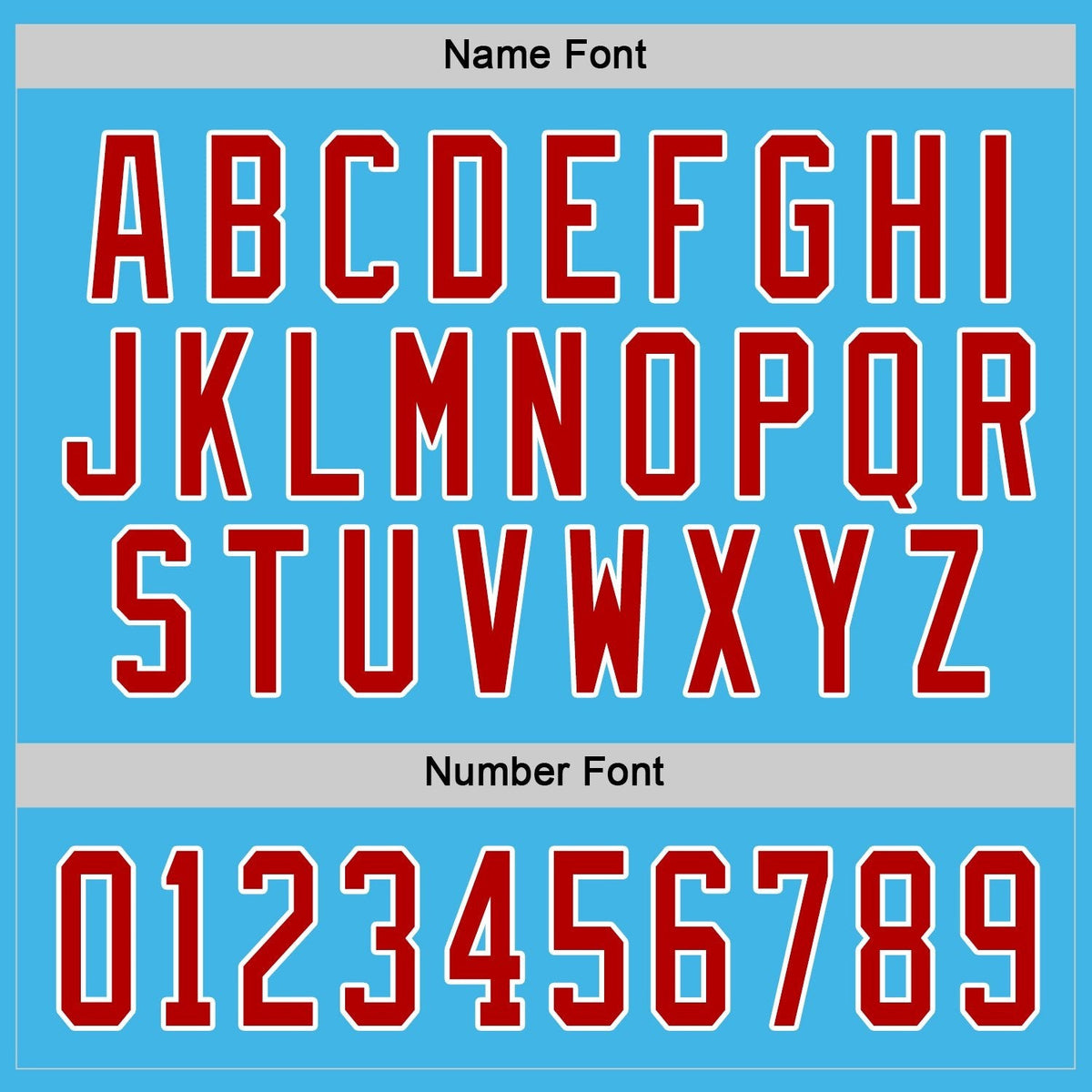 Custom Sky Blue Red-White Hockey Jersey photo 3
