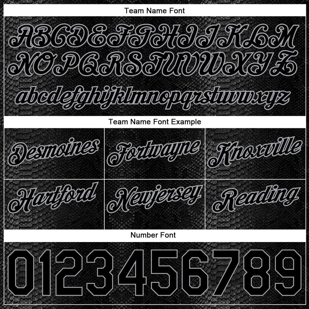 Custom Black Snakeskin Black-Gray 3D Pattern Design Authentic Basketball Shorts photo 2