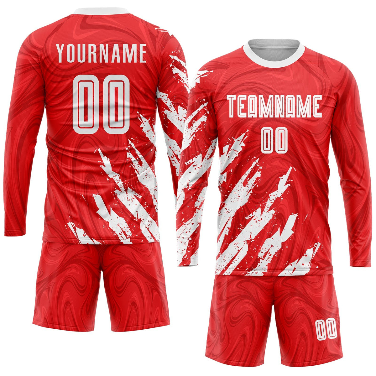 Custom Red White Sublimation Soccer Uniform Jersey photo 4