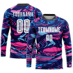 Custom Figure White-Pink Sublimation Soccer Uniform Jersey photo 3