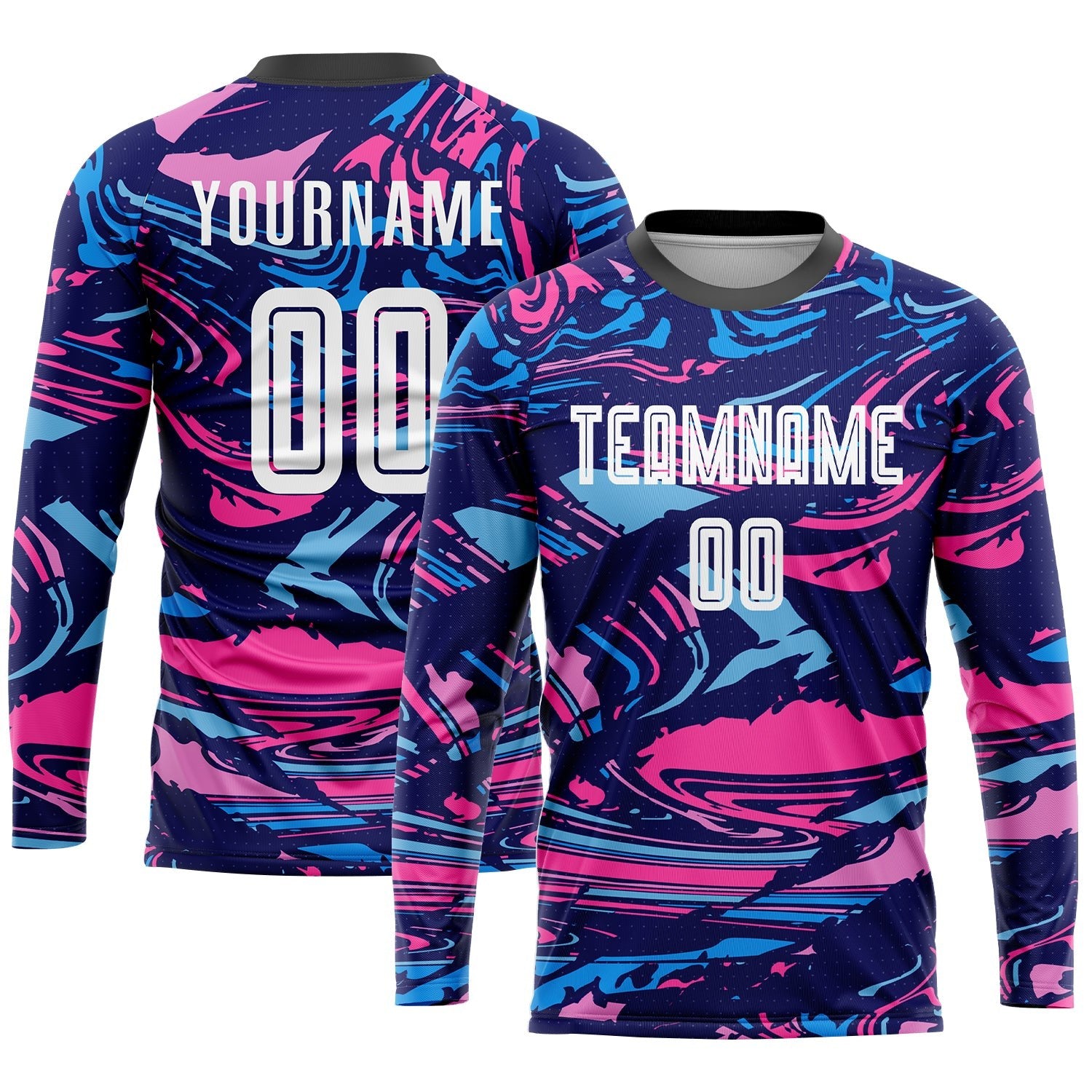 Custom Figure White-Pink Sublimation Soccer Uniform Jersey photo 3