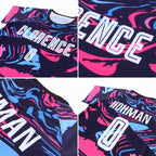 Custom Figure White-Pink Sublimation Soccer Uniform Jersey photo 7