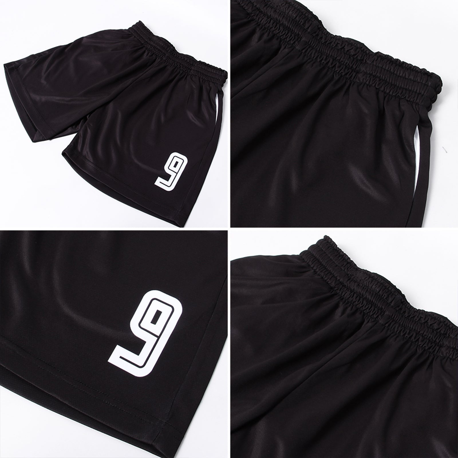 Custom Purple White-Black Sublimation Fade Fashion Soccer Uniform Jersey photo 6