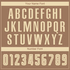 Custom Brown Cream-Camo Sublimation Soccer Uniform Jersey photo 4