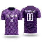Custom Purple White Sublimation Soccer Uniform Jersey
