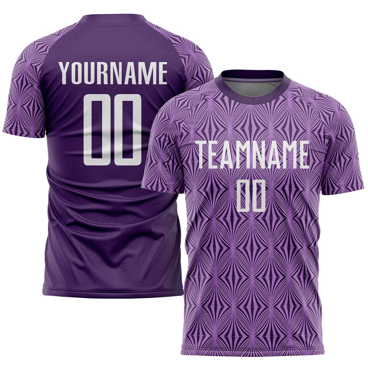 Custom Purple White Sublimation Soccer Uniform Jersey photo 1