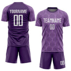 Custom Purple White Sublimation Soccer Uniform Jersey photo 2