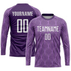 Custom Purple White Sublimation Soccer Uniform Jersey photo 3