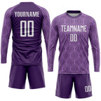 Custom Purple White Sublimation Soccer Uniform Jersey photo 4