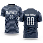 Custom Steel Gray White Sublimation Soccer Uniform Jersey