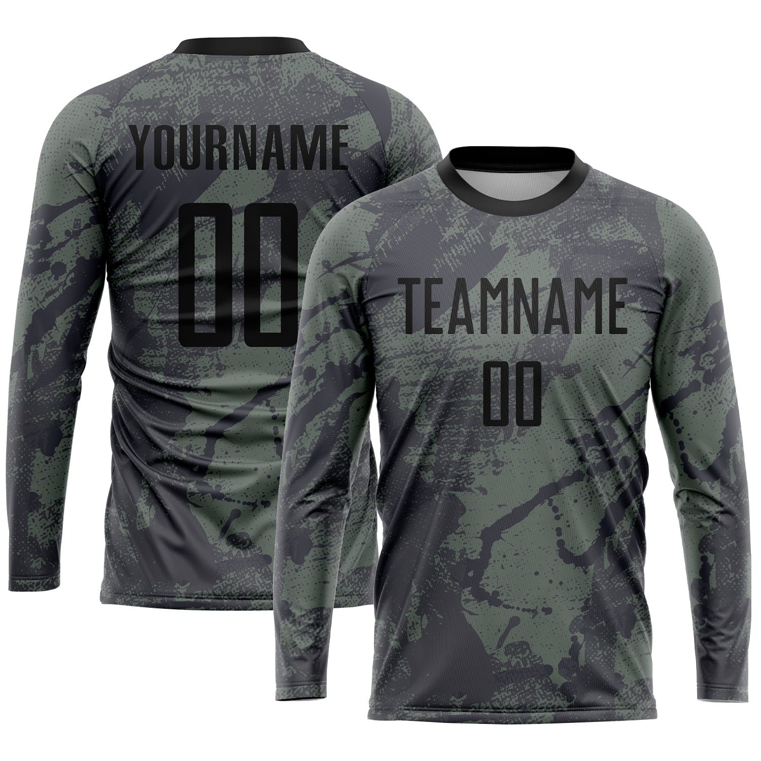 Custom Olive Black Sublimation Salute To Service Soccer Uniform Jersey photo 3