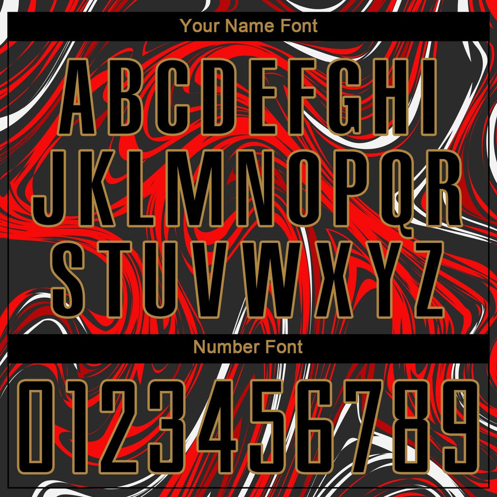 Custom Figure Black-Old Gold Sublimation Soccer Uniform Jersey photo 4