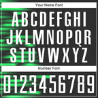Custom Black White-Kelly Green Sublimation Soccer Uniform Jersey photo 4